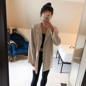 Zara tan waterfall light coat/cardigan